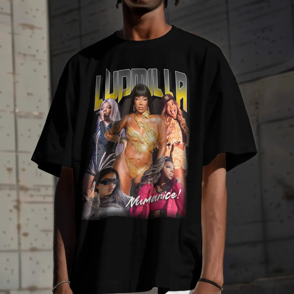 Camiseta Ludmilla Fanart Street Oversized - Imagem 13