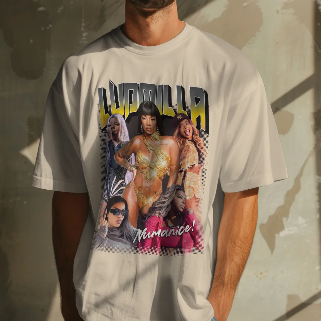 Camiseta Ludmilla Fanart Street Oversized - Imagem 6