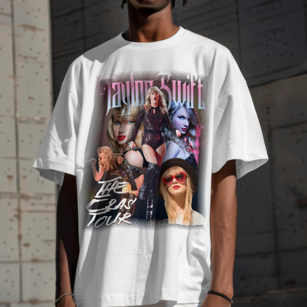 Camiseta Taylor Swift Fanart Street Oversized - Imagem 13