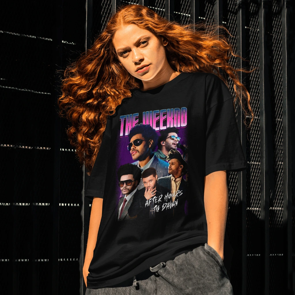 Camiseta The Weeknd Fanart Street Oversized - Imagem 4
