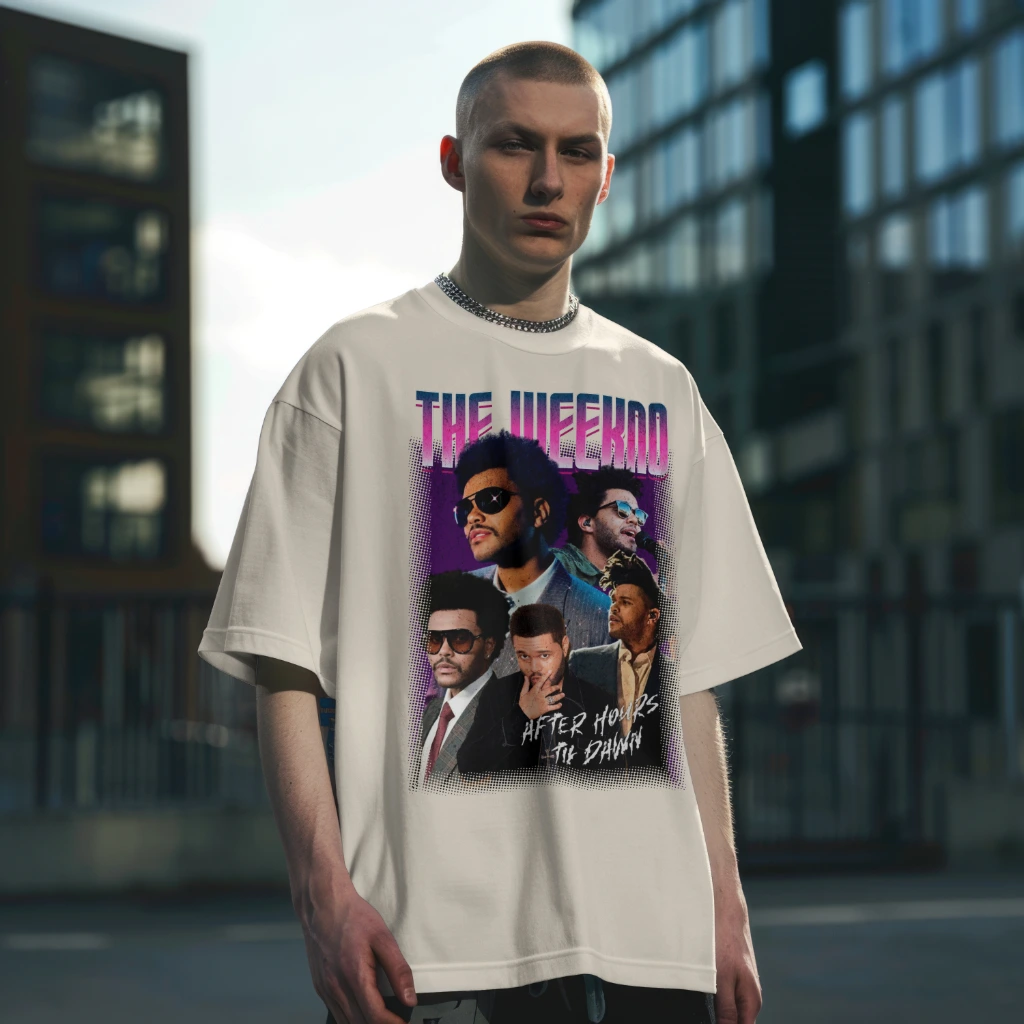 Camiseta The Weeknd Fanart Street Oversized - Imagem 9