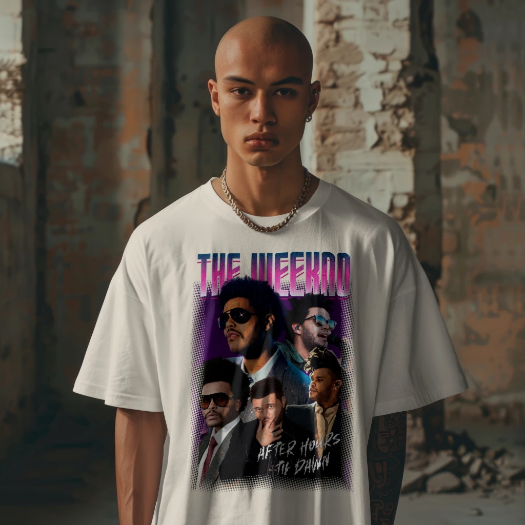 Camiseta The Weeknd Fanart Street Oversized - Imagem 10