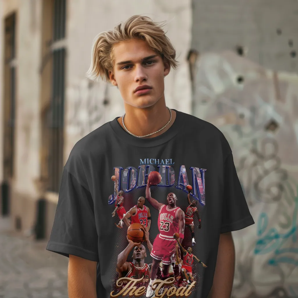 Camiseta Michael Jordan Fanart Street Oversized - Imagem 12
