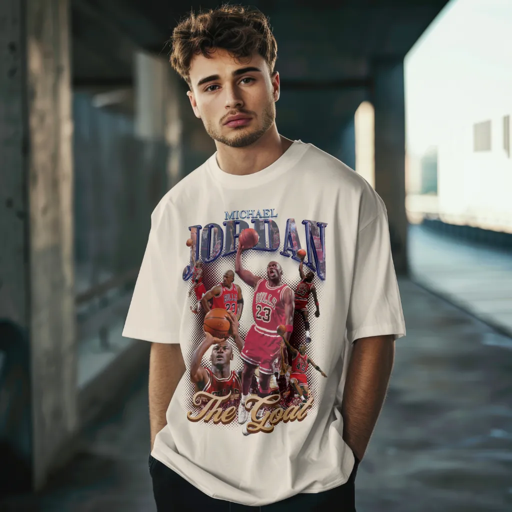 Camiseta Michael Jordan Fanart Street Oversized - Imagem 9