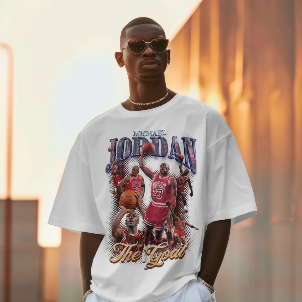 Camiseta Michael Jordan Fanart Street Oversized - Imagem 7
