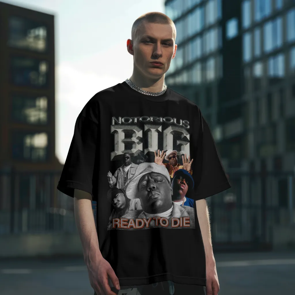 Camiseta Notorious BIG Fanart Street Oversized - Imagem 12