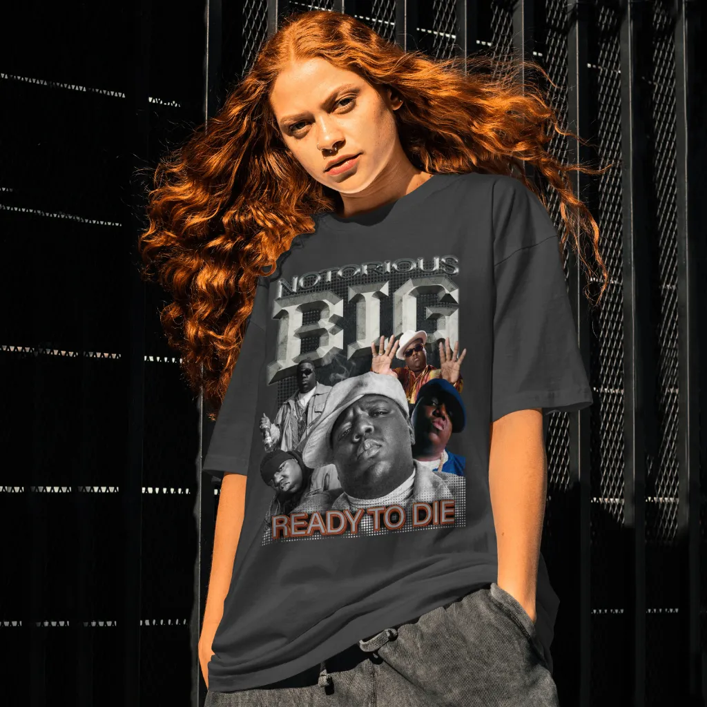 Camiseta Notorious BIG Fanart Street Oversized - Imagem 9