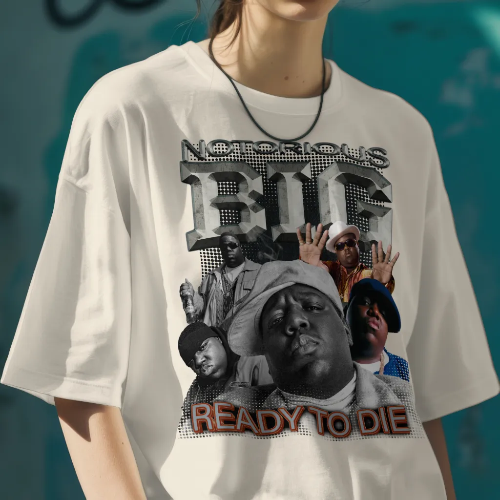 Camiseta Notorious BIG Fanart Street Oversized - Imagem 7